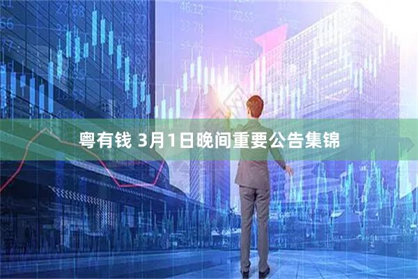 粤有钱 3月1日晚间重要公告集锦