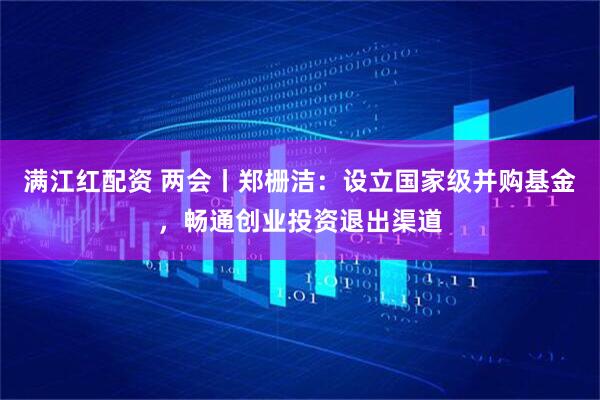 满江红配资 两会丨郑栅洁：设立国家级并购基金，畅通创业投资退出渠道