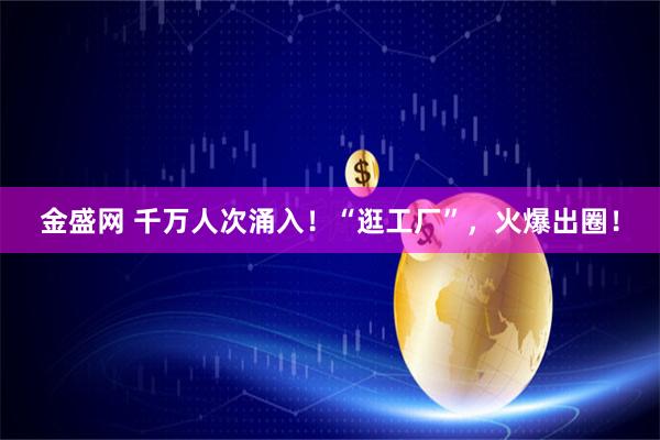 金盛网 千万人次涌入！“逛工厂”，火爆出圈！