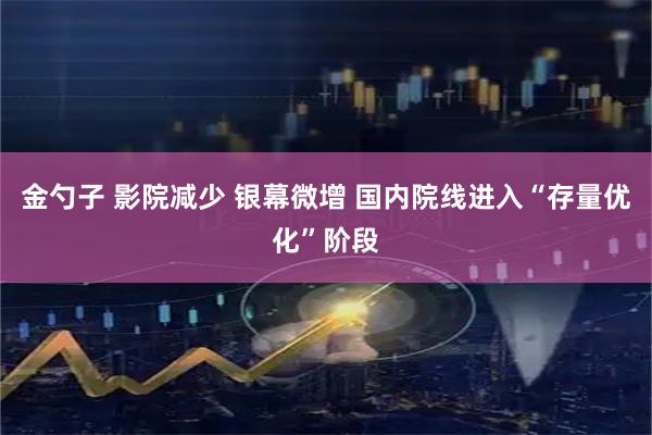 金勺子 影院减少 银幕微增 国内院线进入“存量优化”阶段