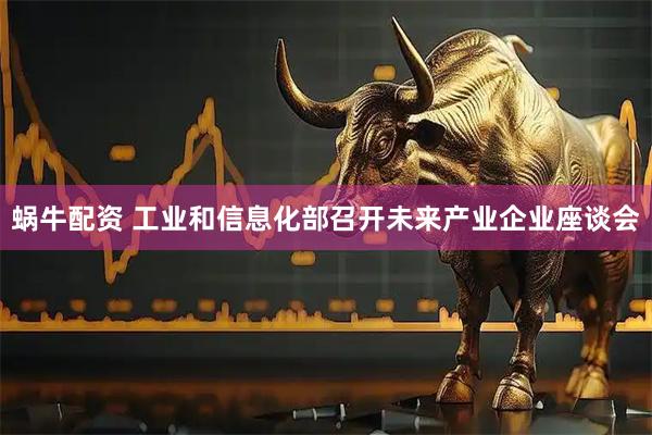 蜗牛配资 工业和信息化部召开未来产业企业座谈会