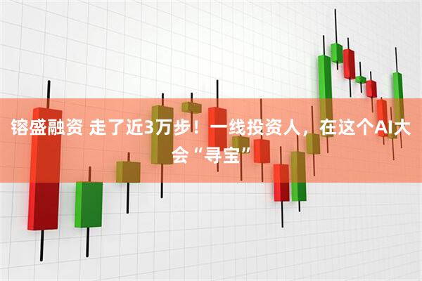 镕盛融资 走了近3万步！一线投资人，在这个AI大会“寻宝”